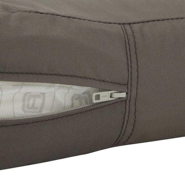 Classic Accessories Ravenna Patio Cushion Slipcover, Dark Taupe, 23" - 60-418-015101-RT