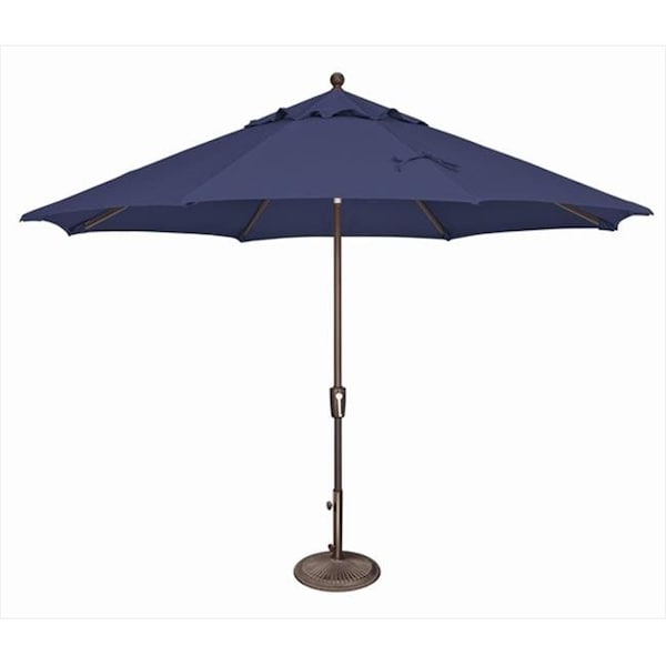 Simplyshade SimplyShade 11 ft. Catalina Octagon Push Button Tilt Market Umbrella  Sky Blue - SSUM92-1100-D2406