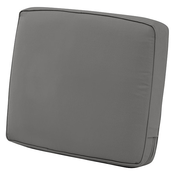 Classic Accessories Lounge Back Cushion, Light Charcoal, 23" x 22" x 4" - 62-040-LCHARC-EC