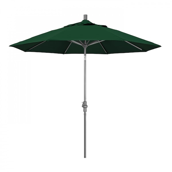 California Umbrella Patio Umbrella, Octagon, 102.38" H, Sunbrella Fabric, Forest Green - 194061016336