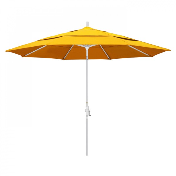 California Umbrella Patio Umbrella, Octagon, 110.5" H, Sunbrella Fabric, Sunflower Yellow - 194061014677