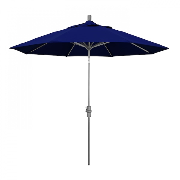 California Umbrella Patio Umbrella, Octagon, 102.38" H, Sunbrella Fabric, True Blue - 194061016411