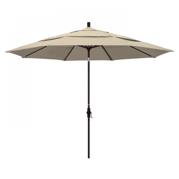 California Umbrella Patio Umbrella, Octagon, 110.5" H, Sunbrella Fabric, Antique Beige - 194061013755