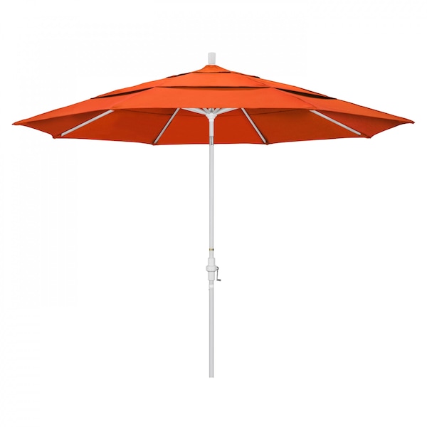 California Umbrella Patio Umbrella, Octagon, 110.5" H, Sunbrella Fabric, Melon - 194061014561
