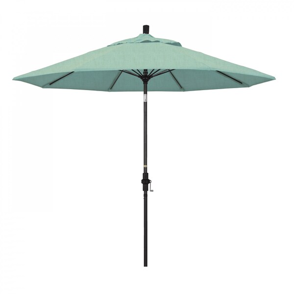 California Umbrella Patio Umbrella, Octagon, 101" H, Sunbrella Fabric, Spectrum Mist - 194061027448