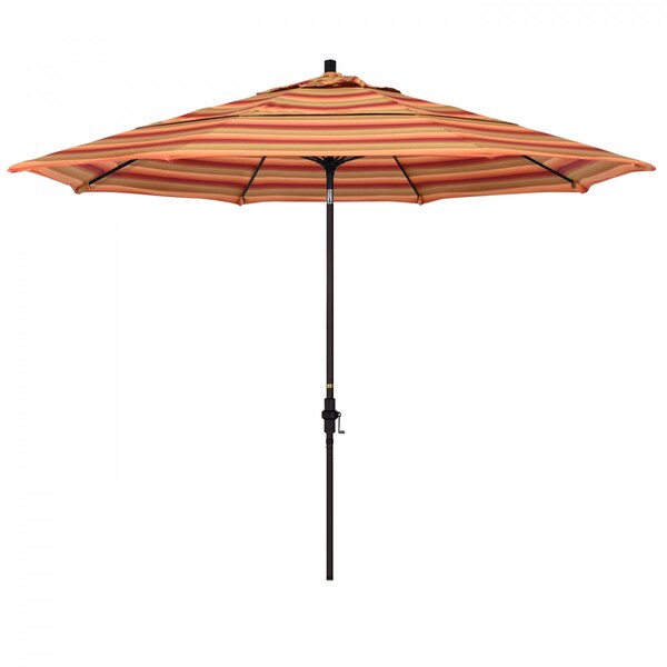 California Umbrella Patio Umbrella, Octagon, 109.5" H, Sunbrella Fabric, Astoria Sunset - 194061020890