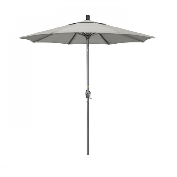 California Umbrella Patio Umbrella, Octagon, 95.5" H, Sunbrella Fabric, Granite - 194061028551