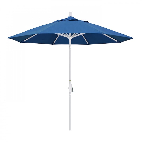 California Umbrella Patio Umbrella, Octagon, 102.38" H, Sunbrella Fabric, Regatta - 194061018200