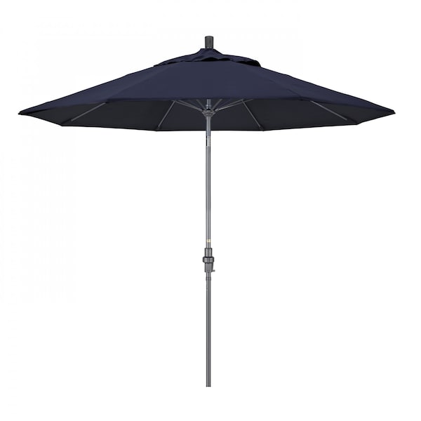 California Umbrella Patio Umbrella, Octagon, 101" H, Sunbrella Fabric, Navy - 194061024997
