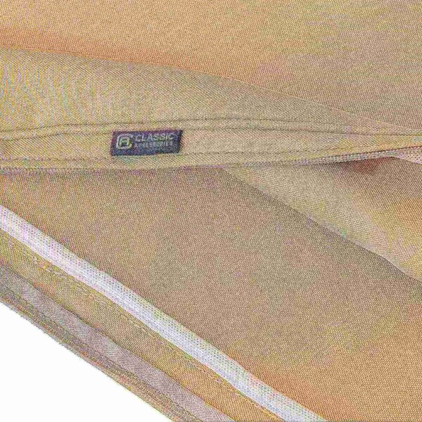 Classic Accessories Montlake FadeSafe Patio Lounge Chair/Loveseat Back Cushion, 25 x 20 x 4 Inch, Antique Beige - 62-063-BEIGE-EC