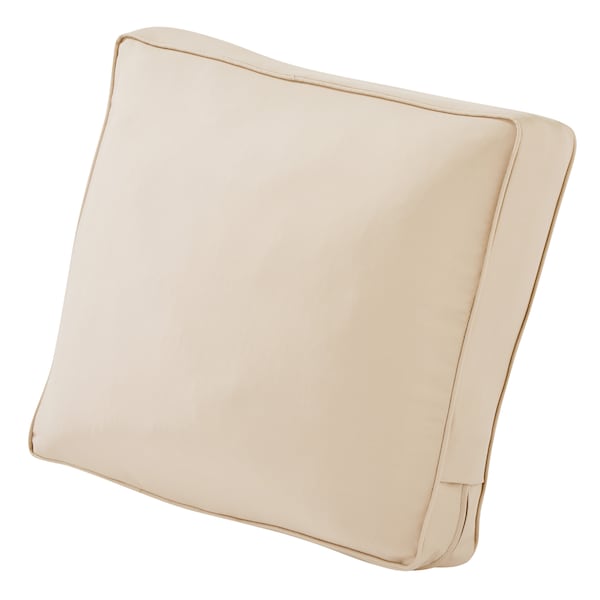 Classic Accessories Montlake FadeSafe Patio Lounge Chair/Loveseat Back Cushion, 25 x 20 x 4 Inch, Antique Beige - 62-063-BEIGE-EC