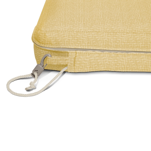 Classic Accessories Weekend 19" x 19" x 3" Dining Seat Cushion, Straw - CSWCH19193