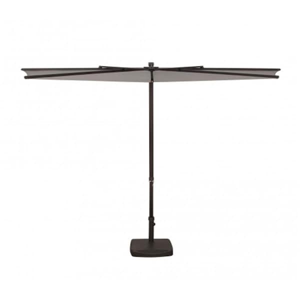 Gan Eden 9 ft. Amelia Half Umbrella, P0104 Stone - GA2650440