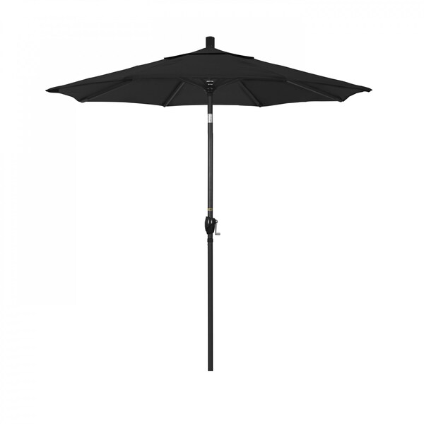 California Umbrella Patio Umbrella, Octagon, 95.5" H, Pacifica Fabric, Black - 194061031759