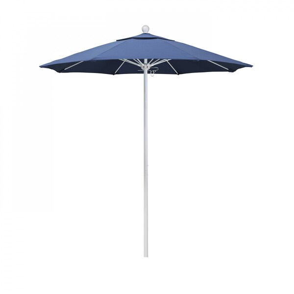 California Umbrella Patio Umbrella, Octagon, 96" H, Olefin Fabric, Frost Blue - 194061004982