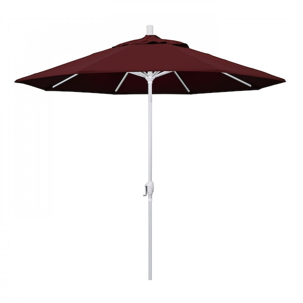 California Umbrella Patio Umbrella, Octagon, 101" H, Pacifica Fabric, Burgundy - 194061034538