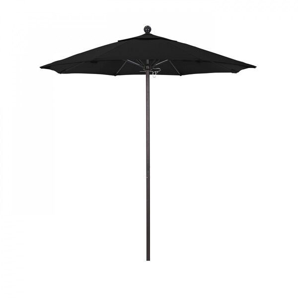 California Umbrella Patio Umbrella, Octagon, 96" H, Olefin Fabric, Black - 194061004142