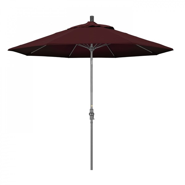California Umbrella Patio Umbrella, Octagon, 101" H, Pacifica Fabric, Burgundy - 194061025550