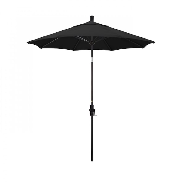 California Umbrella Patio Umbrella, Octagon, 102.5" H, Olefin Fabric, Black - 194061024430