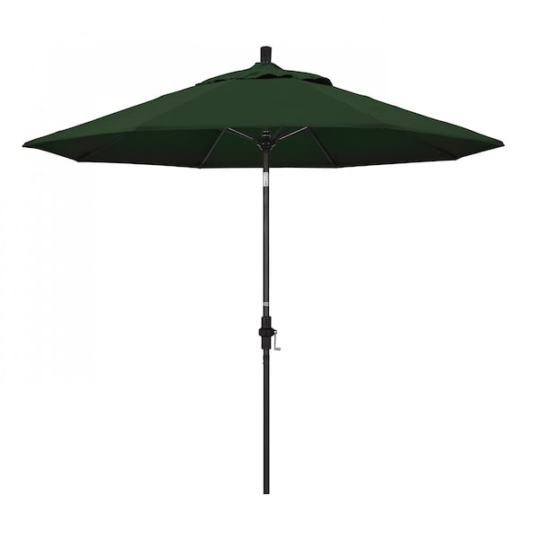 California Umbrella Patio Umbrella, Octagon, 101" H, Pacifica Fabric, Hunter Green - 194061028285