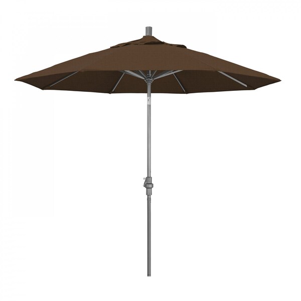 California Umbrella Patio Umbrella, Octagon, 102.38" H, Olefin Fabric, Teak - 194061016671