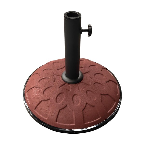 International Caravan 25 lbs Resin Compound Umbrella Base, Terra Cotta - 23700-11-TC