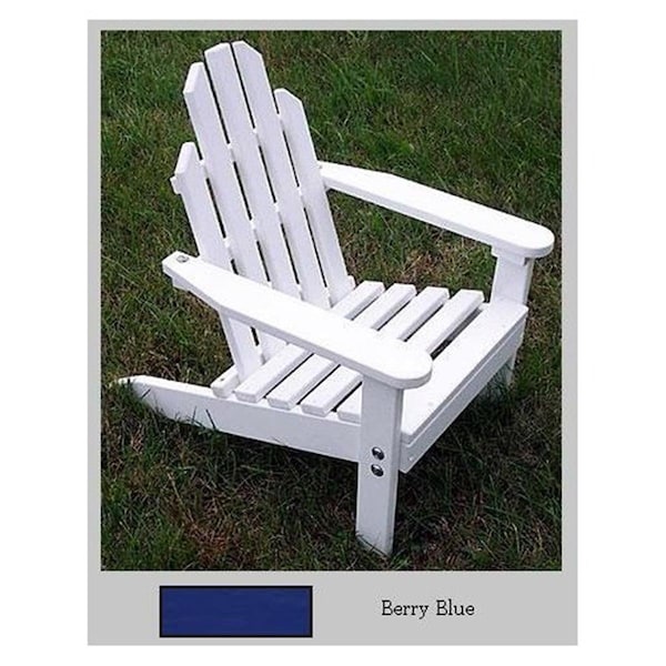Prairie Leisure Design Kiddie Adirondack Chair - Berry Blue - 83