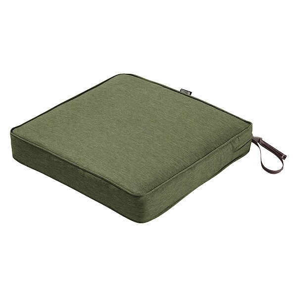 Classic Accessories Square Dining Seat Cushion, Green, 17" - 62-007-HFERN-EC