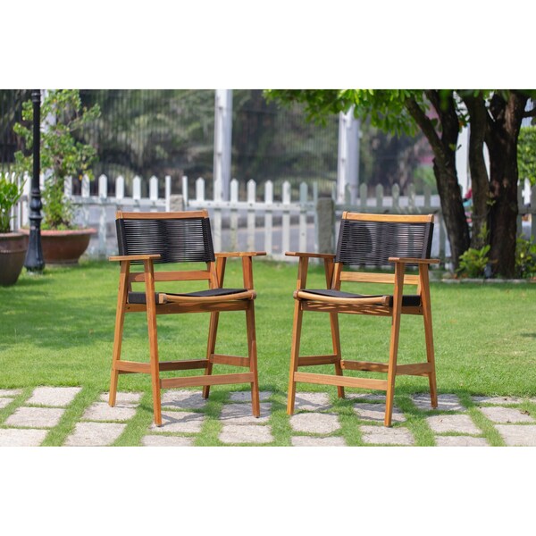Panama Jack Outdoor Panama Jack Laguna 5-Piece Barstool Pub Dining Set - PJO-3301-ACA-5PS