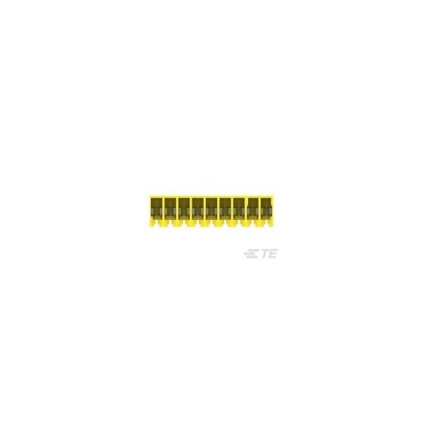 Te Connectivity Board Connector, 9 Contact(S), 1 Row(S), Female, 0.156 Inch Pitch, Idc Terminal, Locking, Yellow - 3-643818-9
