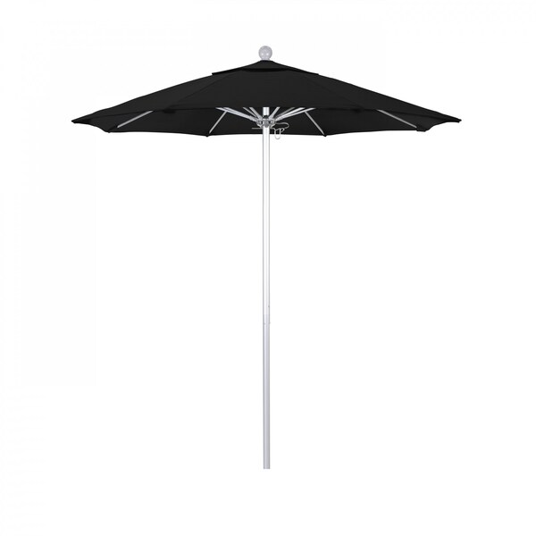 California Umbrella Patio Umbrella, Octagon, 96" H, Pacifica Fabric, Black - 194061003428