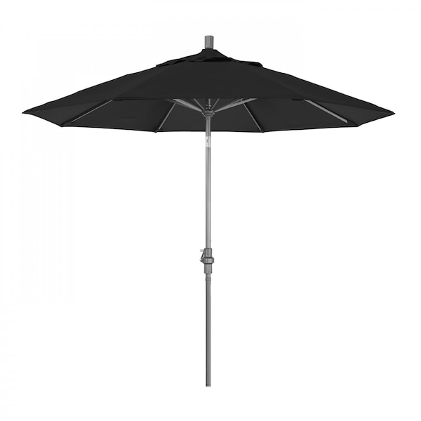 California Umbrella Patio Umbrella, Octagon, 102.38" H, Pacifica Fabric, Black - 194061016794