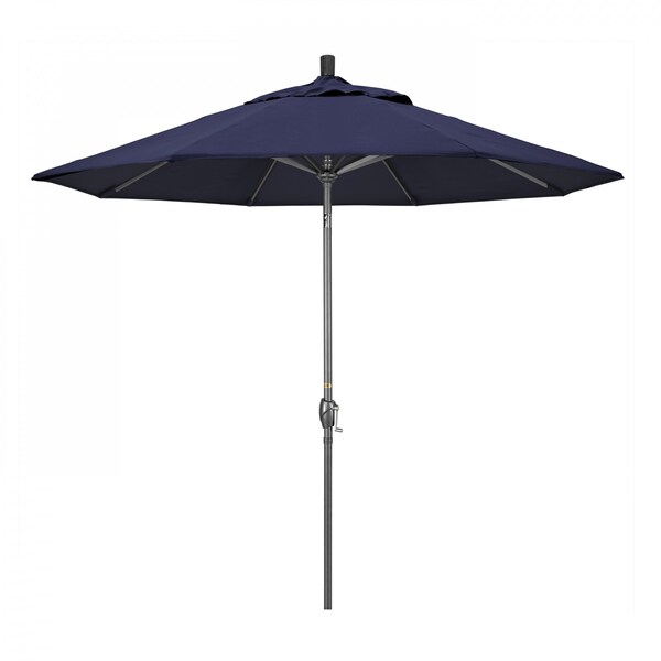 California Umbrella Patio Umbrella, Octagon, 101" H, Olefin Fabric, Navy - 194061032435