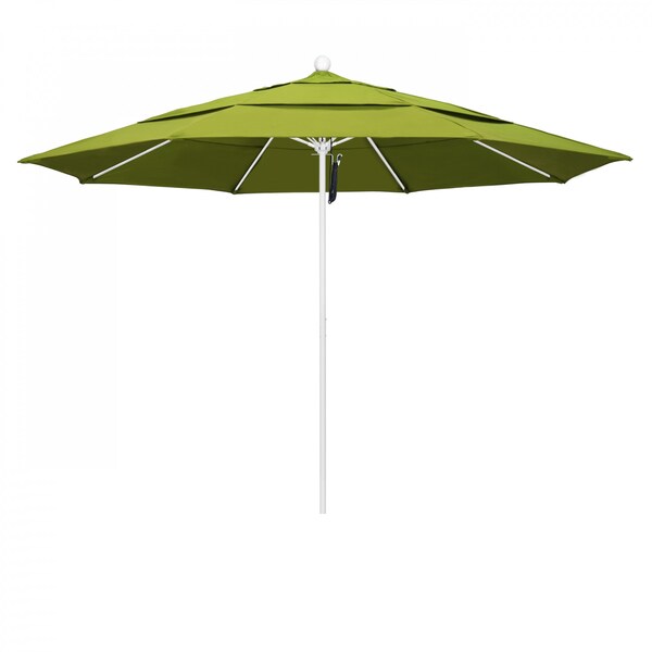 California Umbrella Patio Umbrella, Octagon, 107" H, Pacifica Fabric, Ginkgo - 194061002360