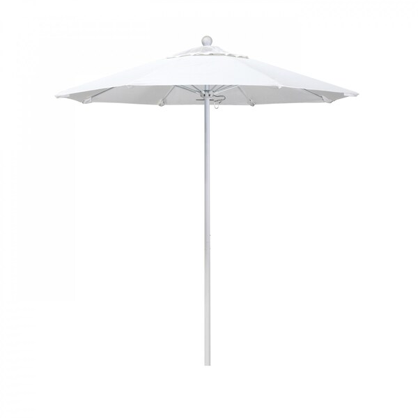 California Umbrella Patio Umbrella, Octagon, 96" H, Olefin Fabric, White - 194061004920