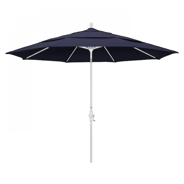 California Umbrella Patio Umbrella, Octagon, 110.5" H, Pacifica Fabric, Navy Blue - 194061015148