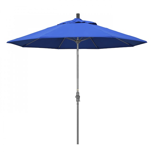 California Umbrella Patio Umbrella, Octagon, 101" H, Olefin Fabric, Royal Blue - 194061025222