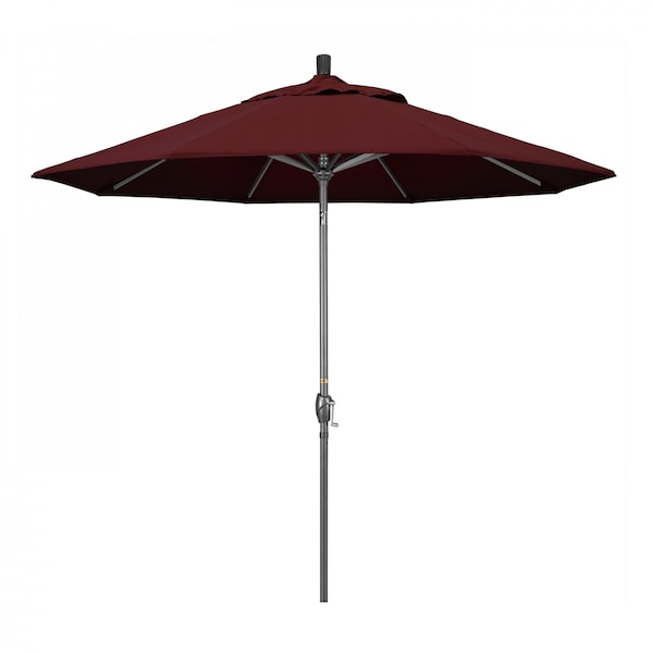California Umbrella Patio Umbrella, Octagon, 101" H, Pacifica Fabric, Burgundy - 194061032732