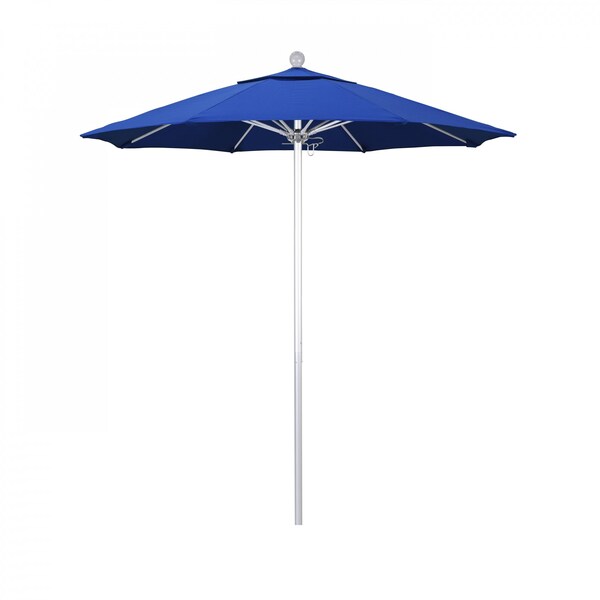 California Umbrella Patio Umbrella, Octagon, 96" H, Olefin Fabric, Royal Blue - 194061003190