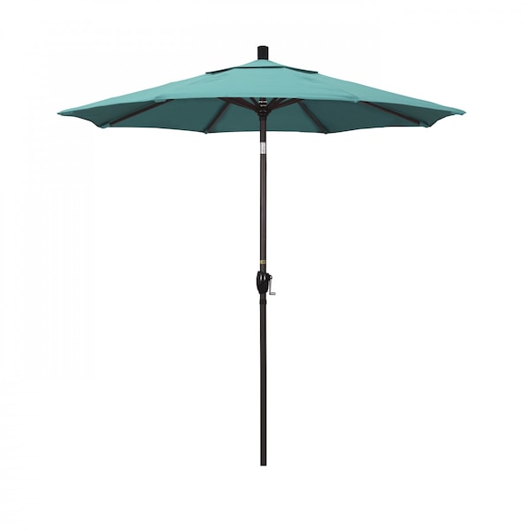 California Umbrella Patio Umbrella, Octagon, 95.5" H, Sunbrella Fabric, Aruba - 194061029534