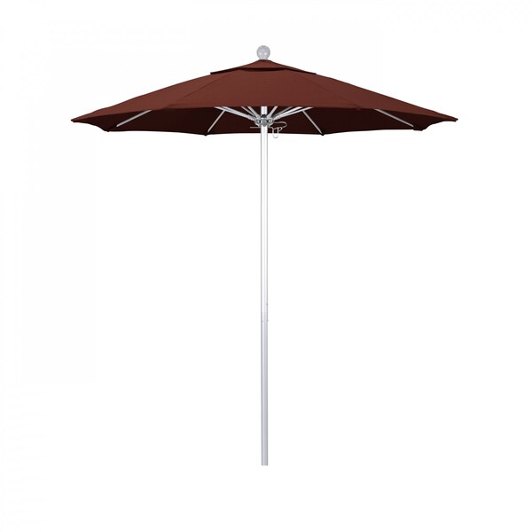 California Umbrella Patio Umbrella, Octagon, 96" H, Sunbrella Fabric, Henna - 194061002865