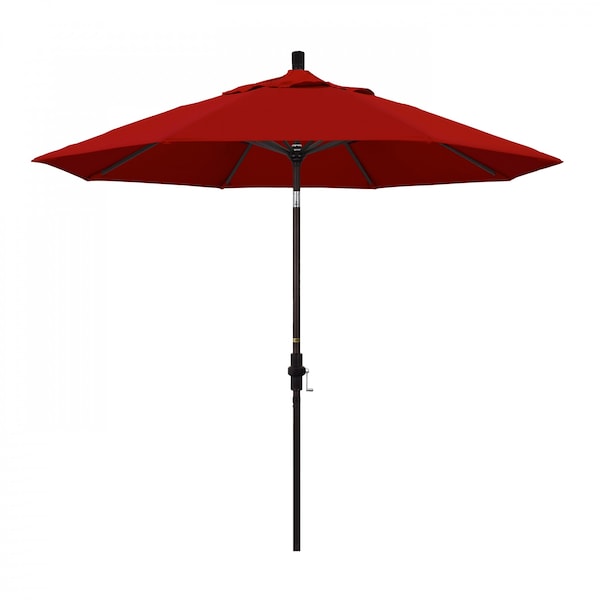 California Umbrella Patio Umbrella, Octagon, 102.38" H, Sunbrella Fabric, Jockey Red - 194061017043
