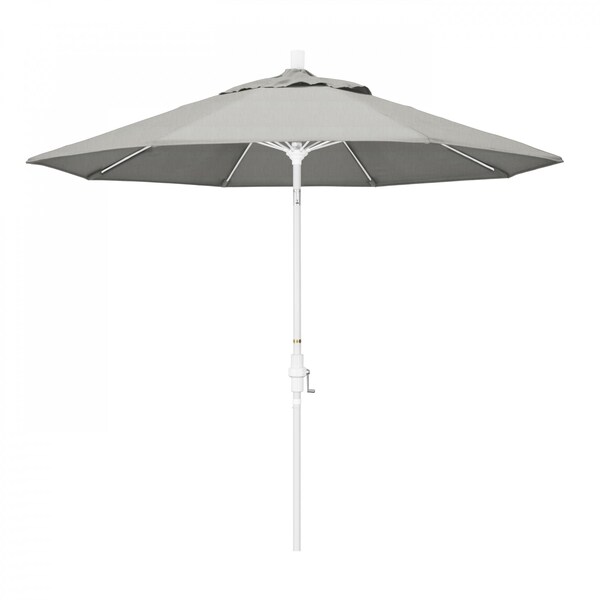 California Umbrella Patio Umbrella, Octagon, 101" H, Sunbrella Fabric, Granite - 194061026618