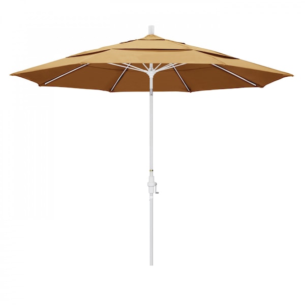 California Umbrella Patio Umbrella, Octagon, 109.5" H, Sunbrella Fabric, Wheat - 194061021514