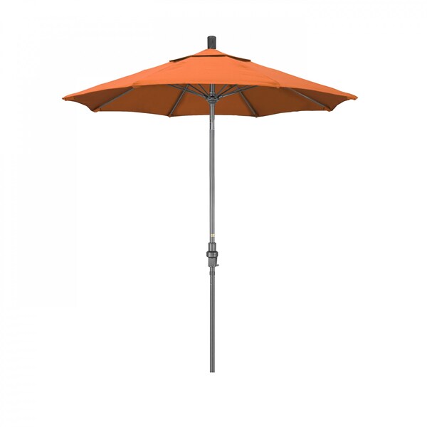 California Umbrella Patio Umbrella, Octagon, 102.5" H, Sunbrella Fabric, Tangerine - 194061023143