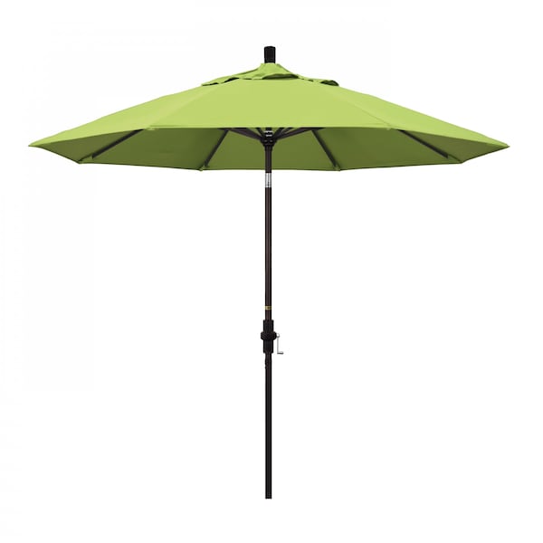 California Umbrella Patio Umbrella, Octagon, 102.38" H, Sunbrella Fabric, Parrot - 194061017074