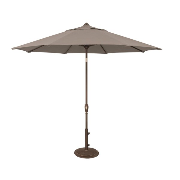 Westlake Pipe & Fittings SimplyShade SSUM91-0900-A40433 Aruba 9 ft. Octagon Sunbrella Auto Tilt Umbrella  Cast Silver - SSUM91-09-00/40433