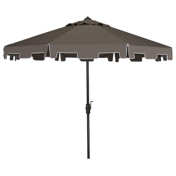 Safavieh 11 ft. Zimmerman Market Umbrella, Grey - PAT8100E
