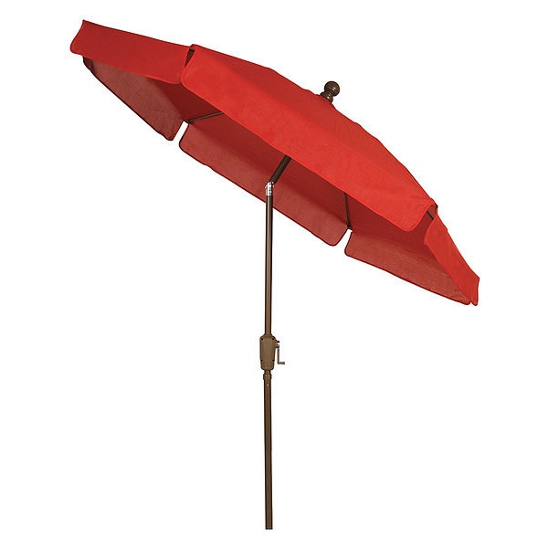Fiberbuilt Garden Tilt Umbrella Crank Cb, Red, 7.5 ft. - 7GCRCB-T-RED