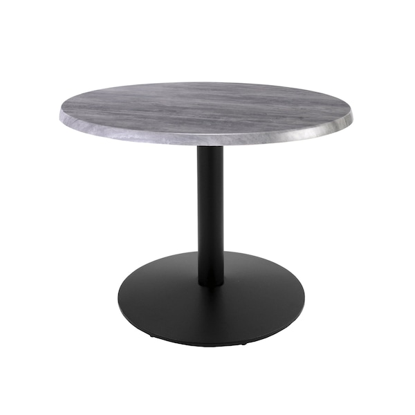 Holland Bar Stool Co 30" Tall In/Outdoor All-Season Table, 30" dia. Greystone Top - OD214-2230BWOD30RGRYSTN
